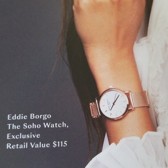Eddie Borgo Rose Gold Soho Mesh Watch Rachel Zoe
